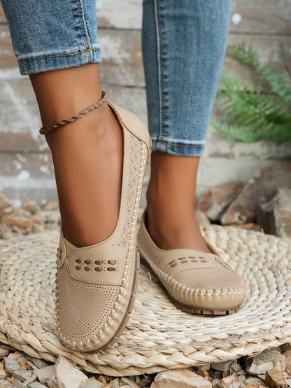 Lightweight cushioned slip-on loafers for women | Elodie Faye
