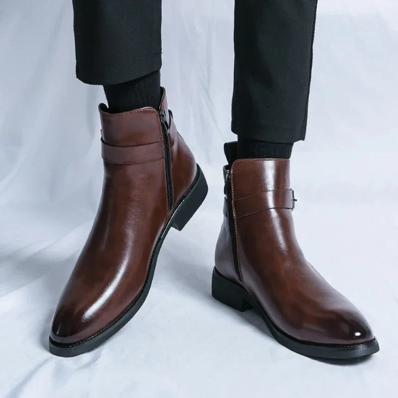 Classic Side Zip Chelsea Boots for men | Renzo