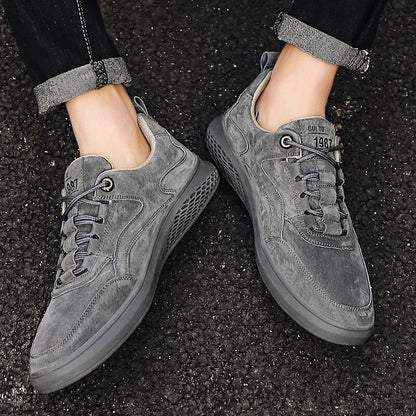 Classic comfortable suede leather everyday sneakers for men | 1987 -3
