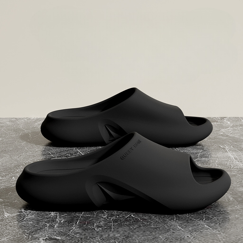 Lightweight cushioned foam slides with sculpted cutouts for men | Kaelo
