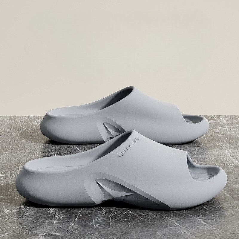 Lightweight cushioned foam slides with sculpted cutouts for men | Kaelo