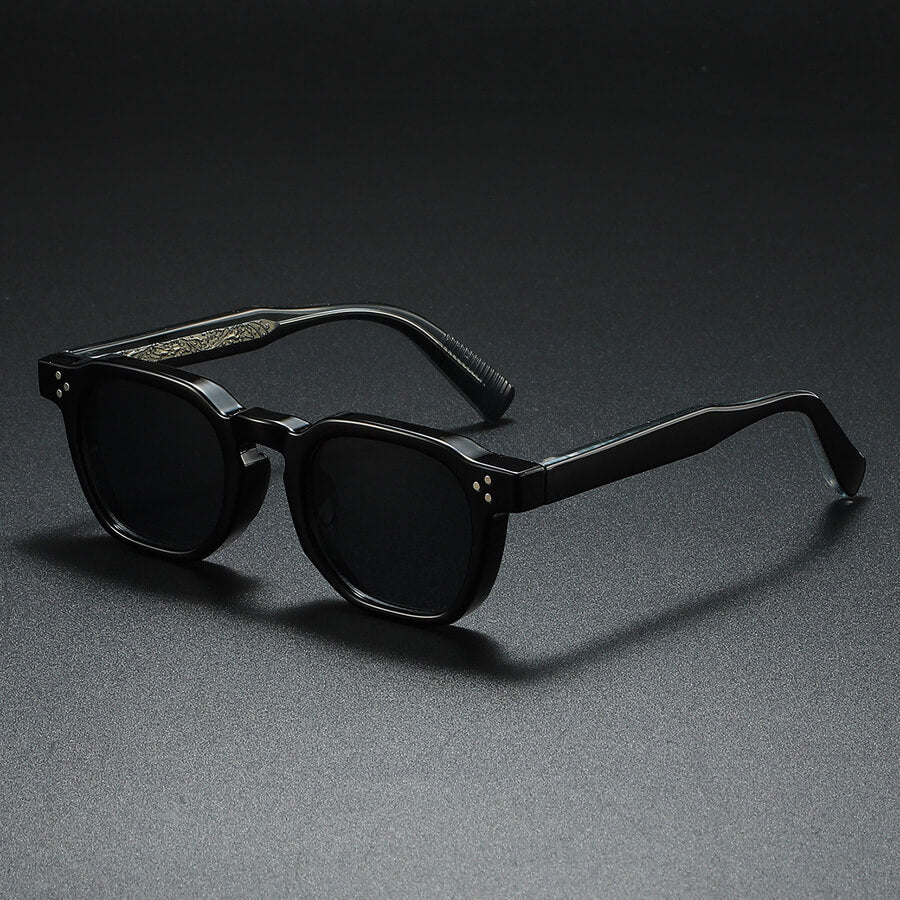 Premium acetate frame retro sunglasses for men | Silano -5