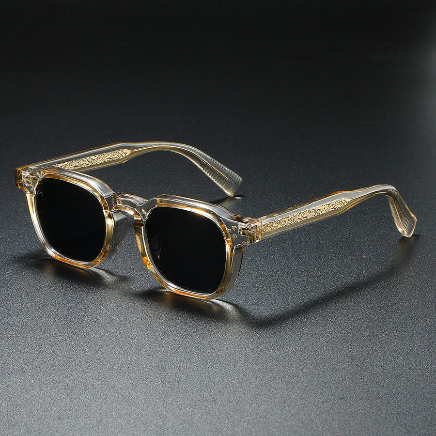 Premium acetate frame retro sunglasses for men | Silano -3