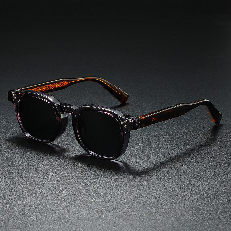 Premium acetate frame retro sunglasses for men | Silano -4