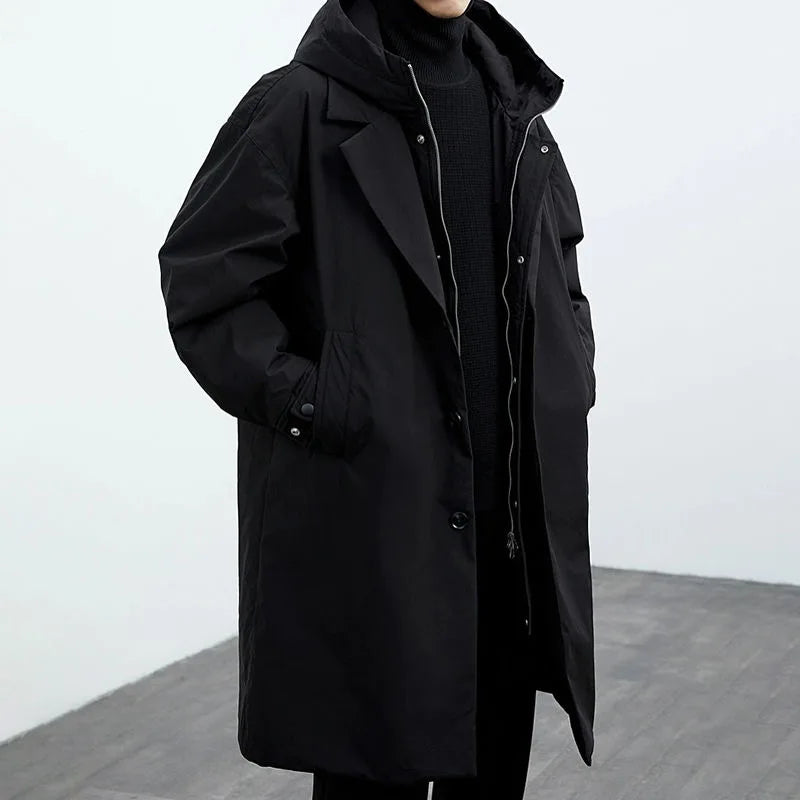 Tailored lightweight wind-resistant overcoat for men | Kensington -7