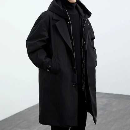 Tailored lightweight wind-resistant overcoat for men | Kensington -7