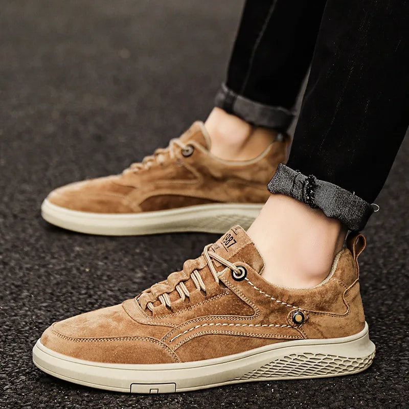 Classic comfortable suede leather everyday sneakers for men | 1987 -17