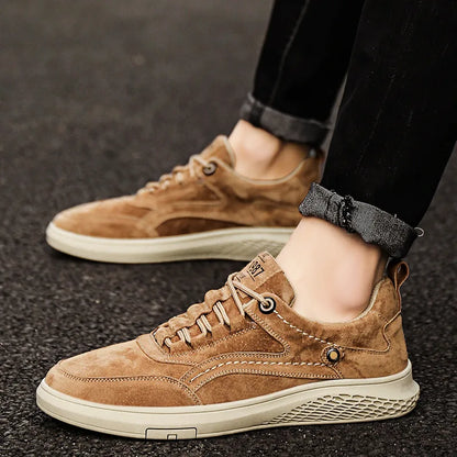 Classic comfortable suede leather everyday sneakers for men | 1987 -17