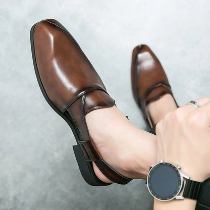 Elegant slip-on slingback loafers for men | Ravello -13