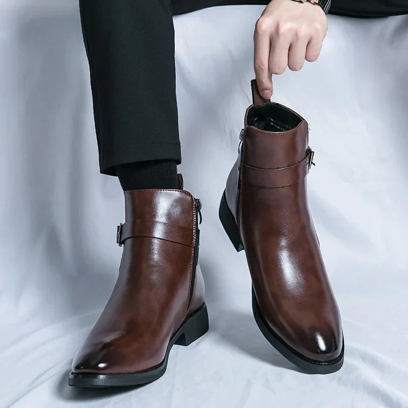 Classic Side Zip Chelsea Boots for men | Renzo