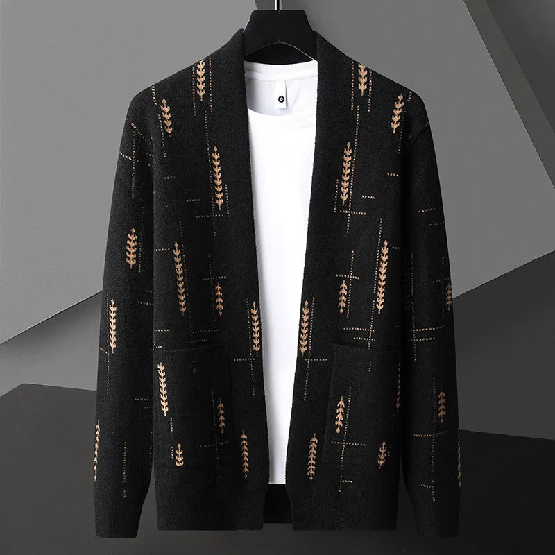 Heritage knit relaxed cardigan for men | Vendici -2