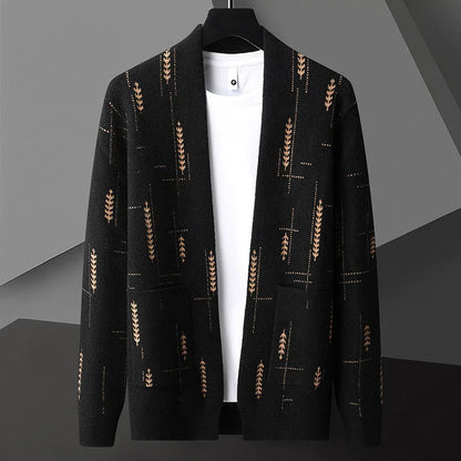 Heritage knit relaxed cardigan for men | Vendici -2