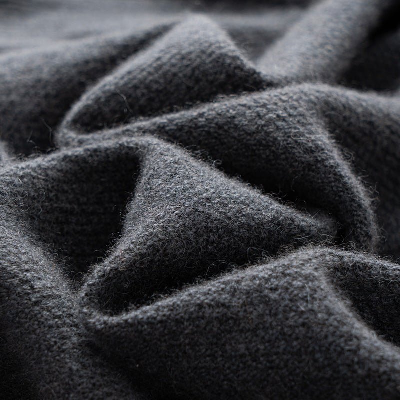 Lightweight relaxed knit hoodie with ribbed trim for men | Alvara