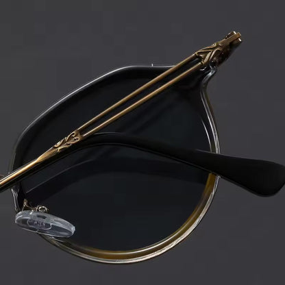Sleek lightweight anti-glare metal sunglasses for men | Brunelo -4