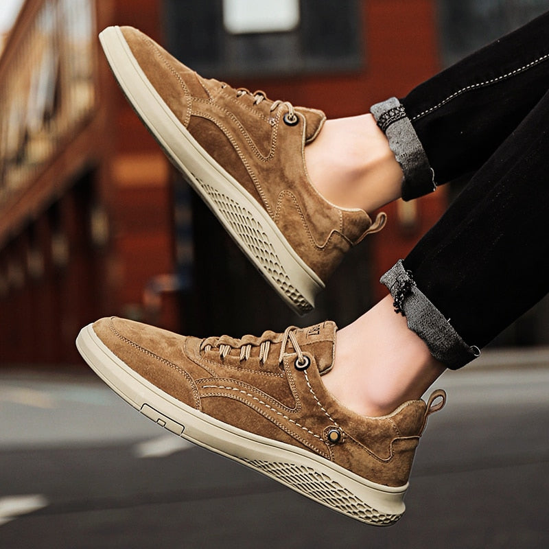Classic comfortable suede leather everyday sneakers for men | 1987 -13