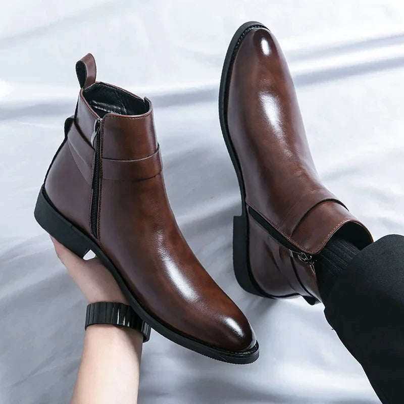 Classic Side Zip Chelsea Boots for men | Renzo