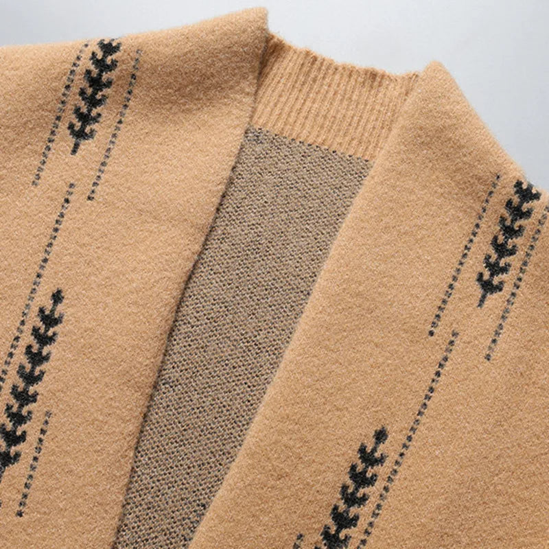 Heritage knit relaxed cardigan for men | Vendici -5