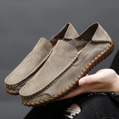 Handmade breathable leather slip-on loafers for men | Bennett -3