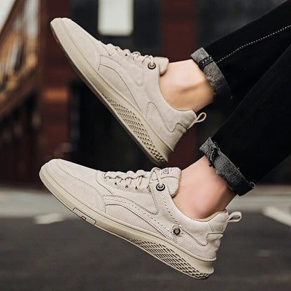 Classic comfortable suede leather everyday sneakers for men | 1987 -11