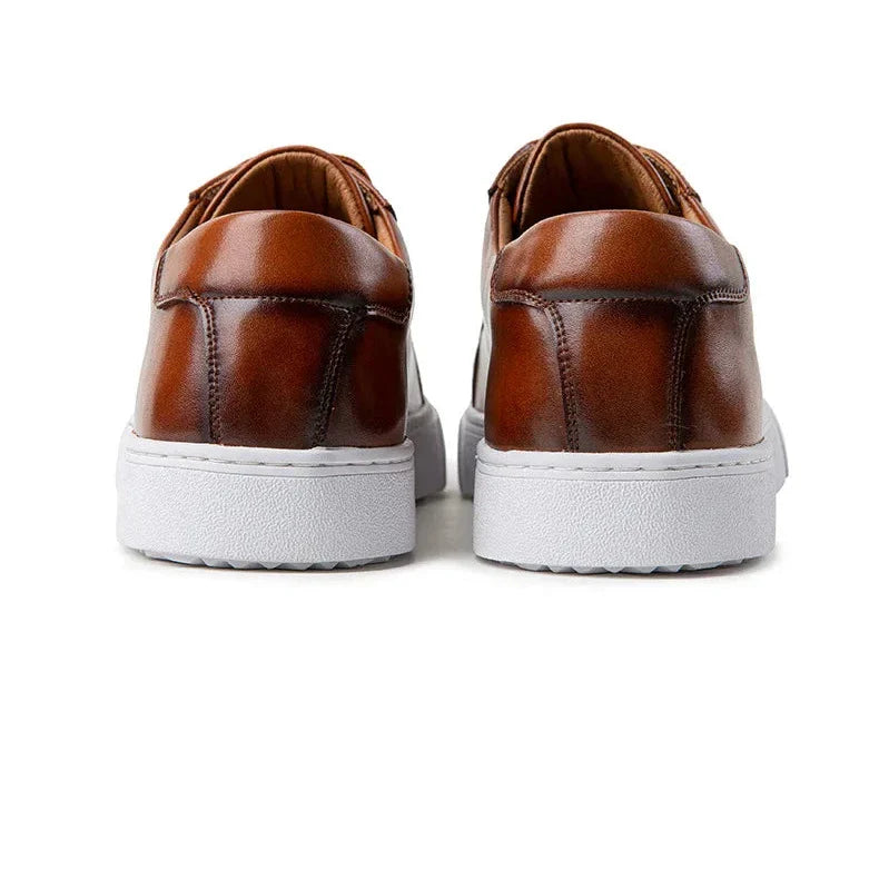Polished lace-up classic sneakers for men | Emiliano Vero