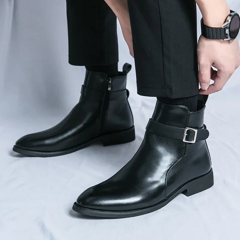 Classic Side Zip Chelsea Boots for men | Renzo