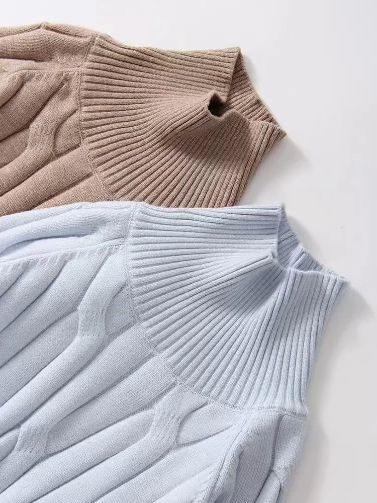 Soft knit turtleneck lounge set for women | Noelle Haven