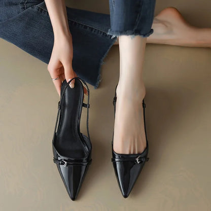 Pointed Slingback Kitten Heel Pumps for women | Arlisse