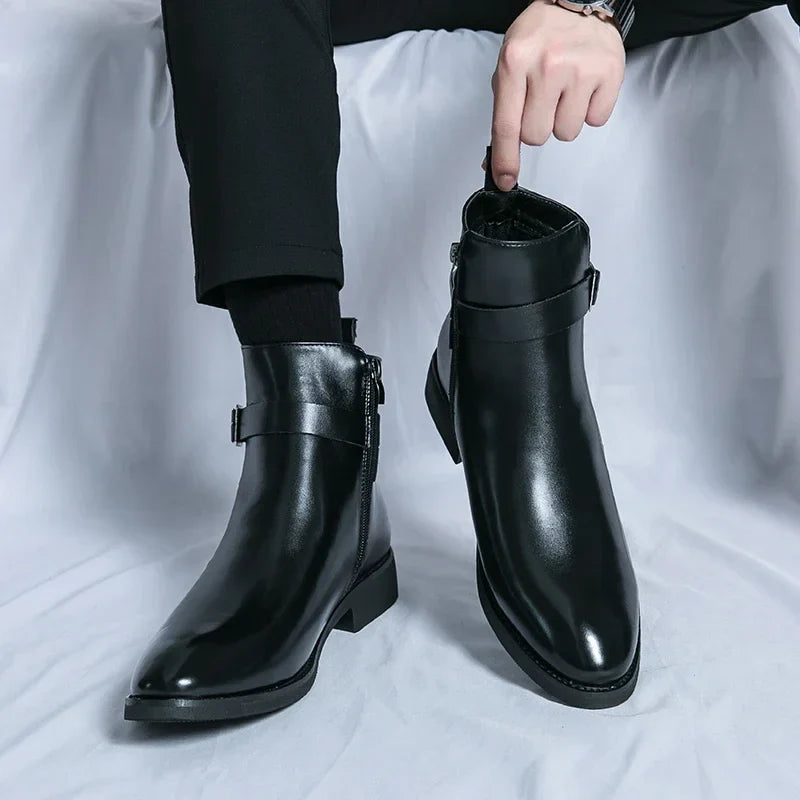 Classic Side Zip Chelsea Boots for men | Renzo