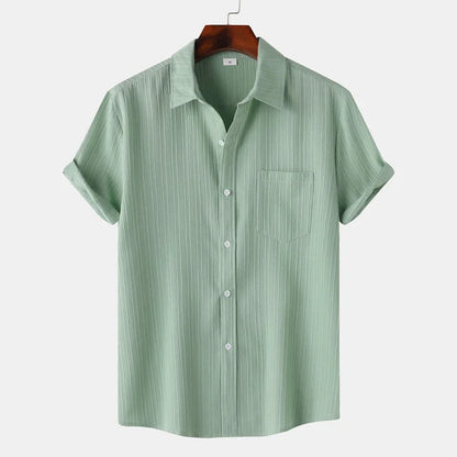 Breathable lightweight linen casual shirt for men | Coastal -10