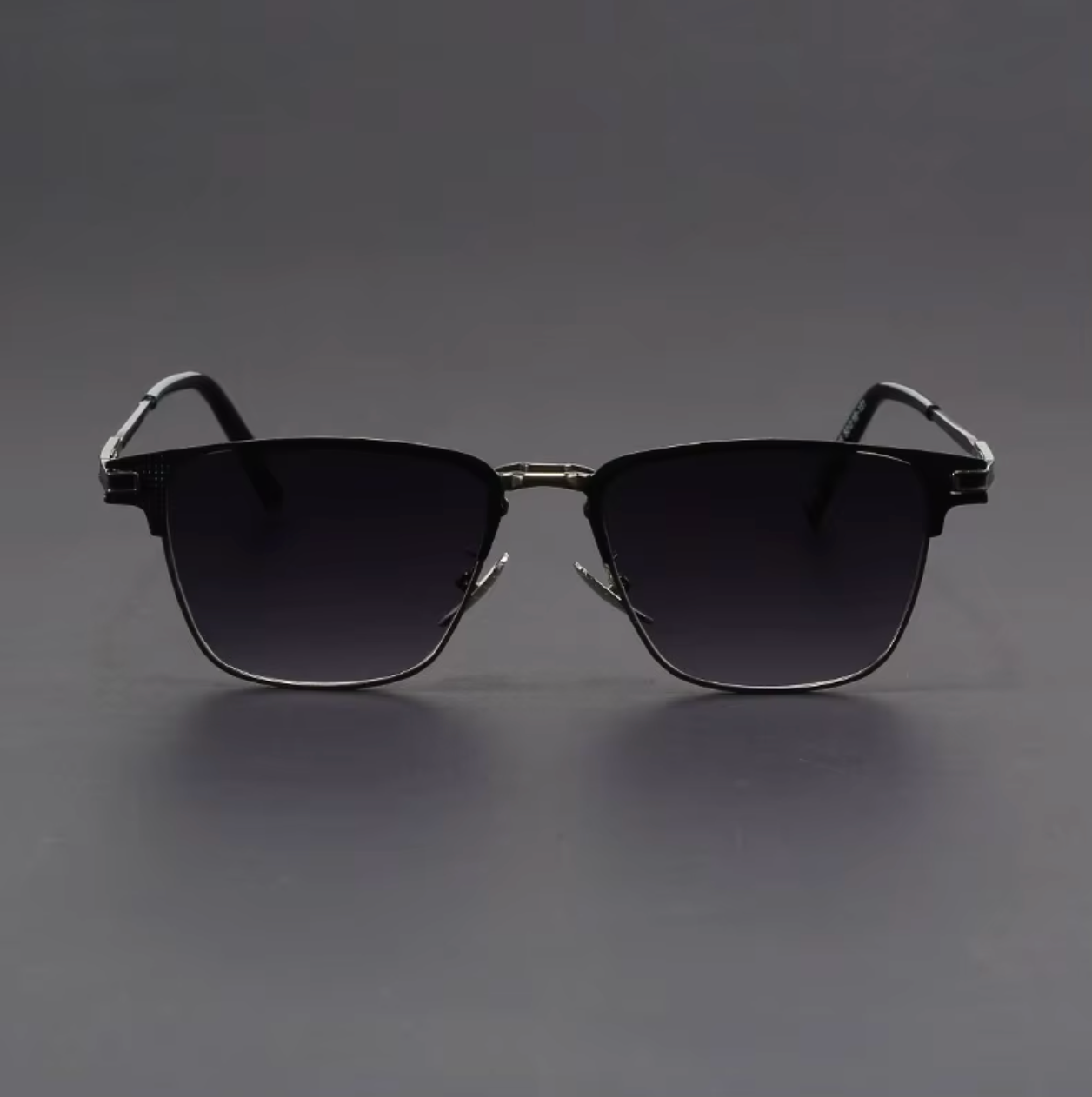 Polarized half-frame sunglasses with ergonomic fit for men | Voltage Retros