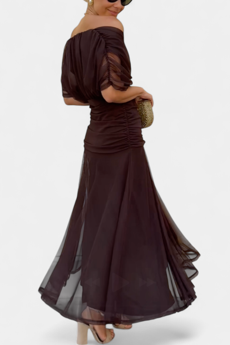 Elegant Floral V Neck Midi Dress for women | Mirelle