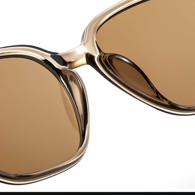 Classic frame sunglasses with handcrafted wood arms for men | Bravon