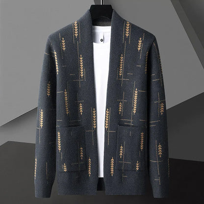 Heritage knit relaxed cardigan for men | Vendici -3
