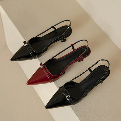 Pointed Slingback Kitten Heel Pumps for women | Arlisse