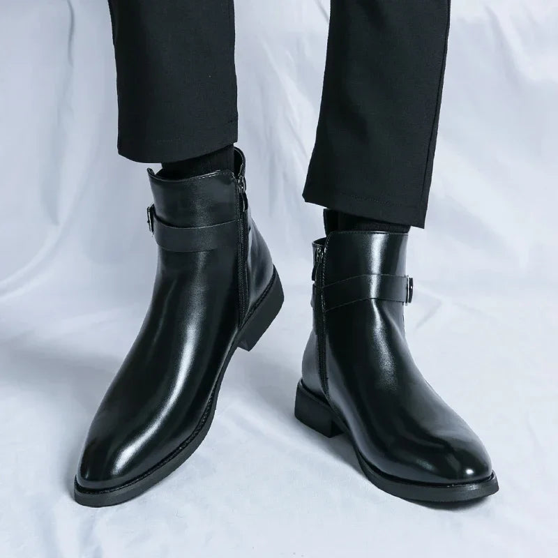 Classic Side Zip Chelsea Boots for men | Renzo