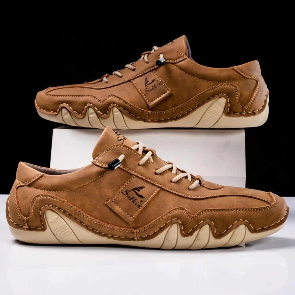 Classic Handcrafted Wavy Sole Shoes for men | Matteo