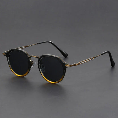 Sleek lightweight anti-glare metal sunglasses for men | Brunelo -1
