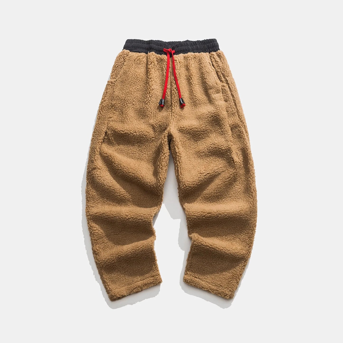 Relaxed thick fleece drawstring sweatpants for men | Weekender -8