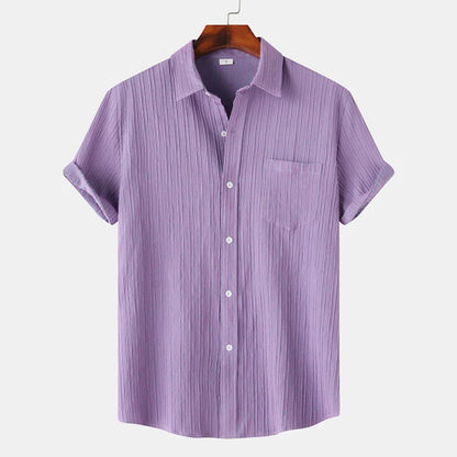 Breathable lightweight linen casual shirt for men | Coastal -1