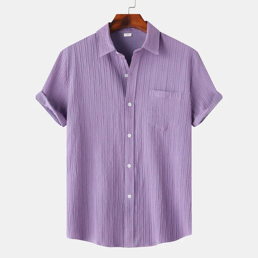 Breathable lightweight linen casual shirt for men | Coastal -1