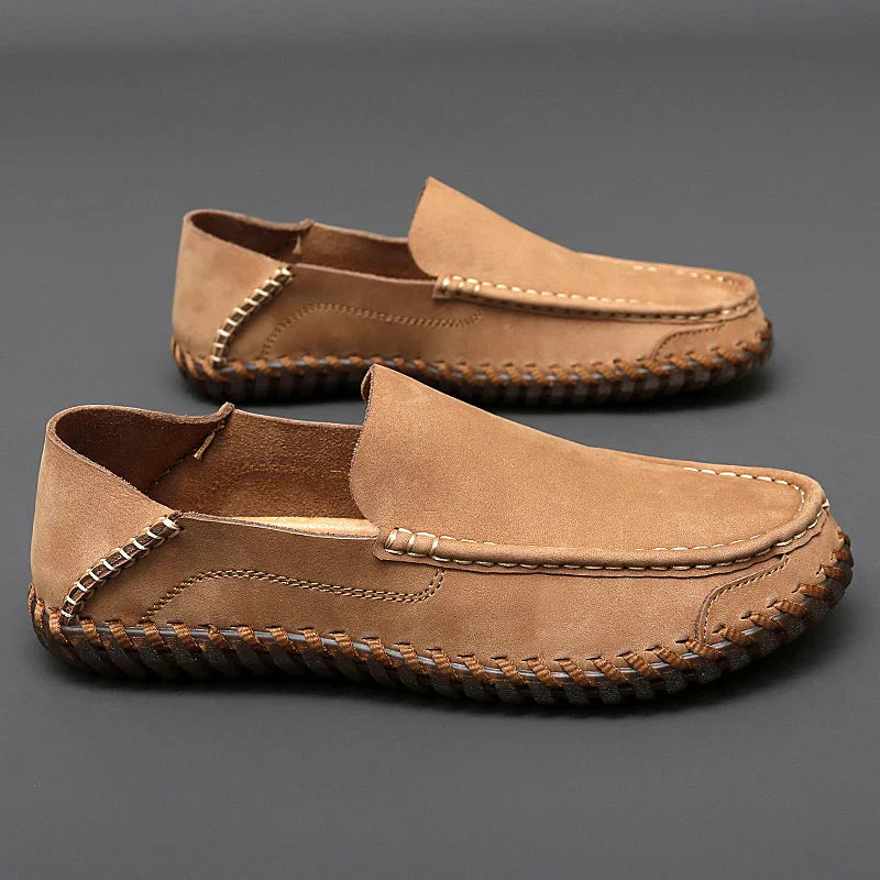 Handmade breathable leather slip-on loafers for men | Bennett -6