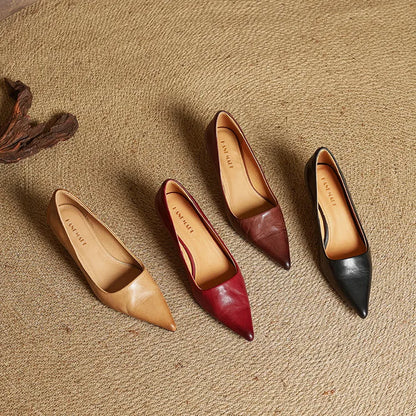 Pointed Toe Kitten Heel Pumps for women | Vivienne