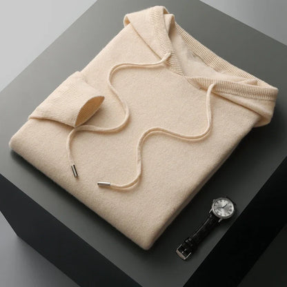 Minimalist soft knit hoodie for men | Casvian Core