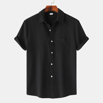 Breathable lightweight linen casual shirt for men | Coastal -12