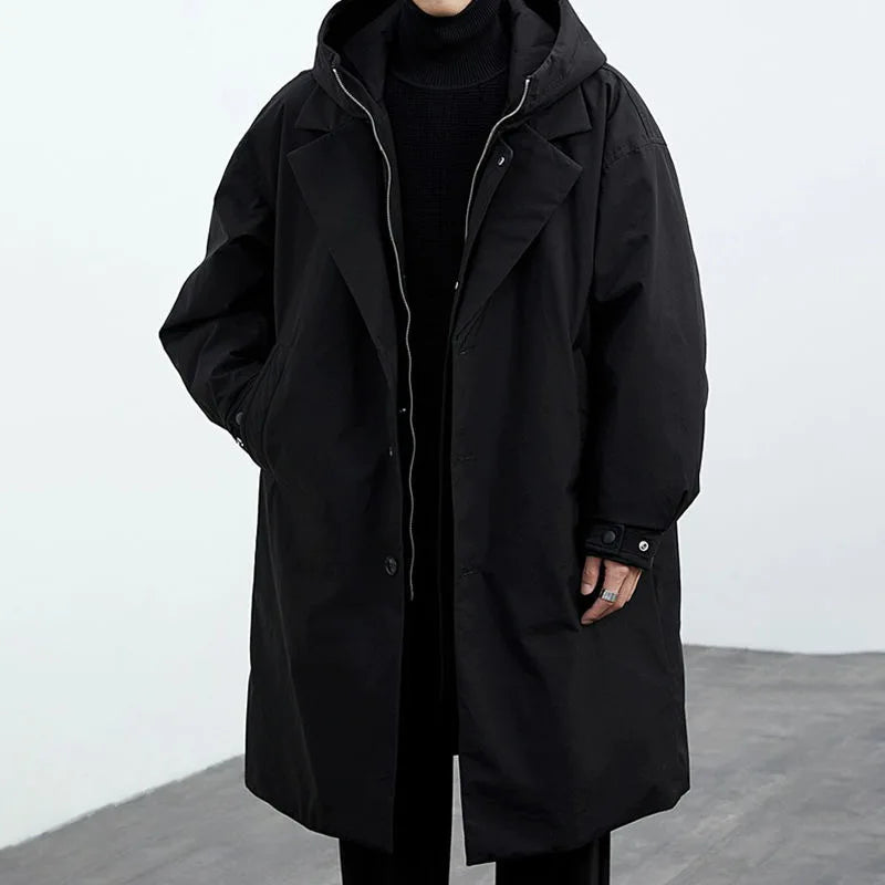 Tailored lightweight wind-resistant overcoat for men | Kensington -8
