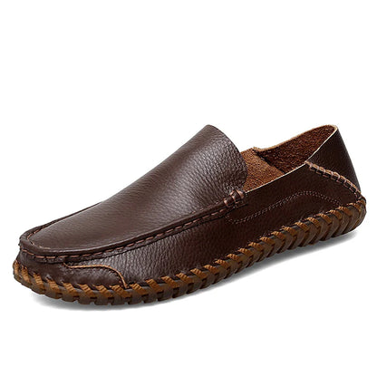 Handmade breathable leather slip-on loafers for men | Bennett -14