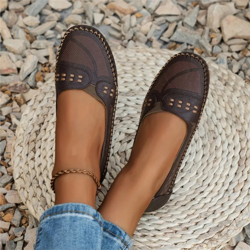 Lightweight cushioned slip-on loafers for women | Elodie Faye