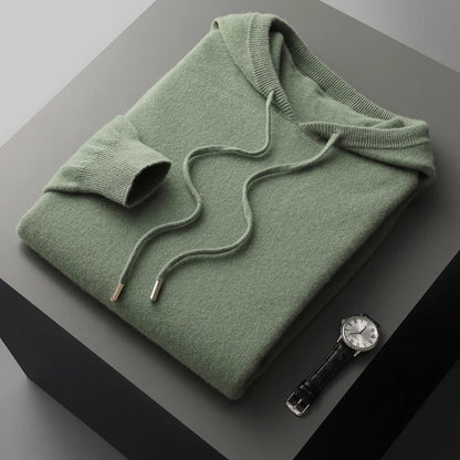 Minimalist soft knit hoodie for men | Casvian Core