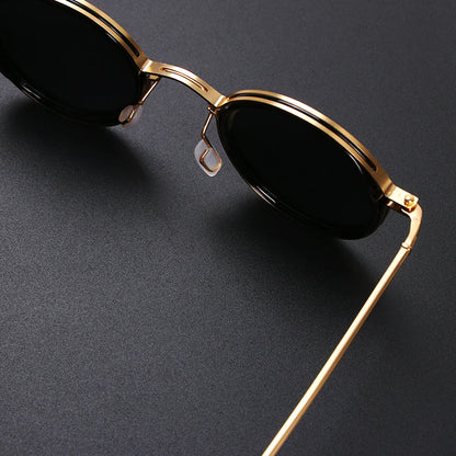 Sleek polarised metal frame sunglasses for men | Solis -5