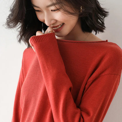 Lightweight fine knit relaxed top for women | Elara Mist